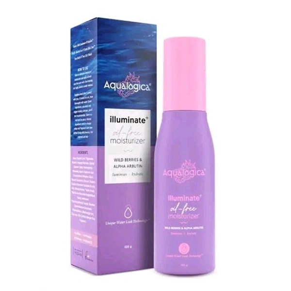 Mamaearth Aqualogica Illuminate+ Oil-free Moisturizer with Wild Berries and Alpha Arbutin - 100g