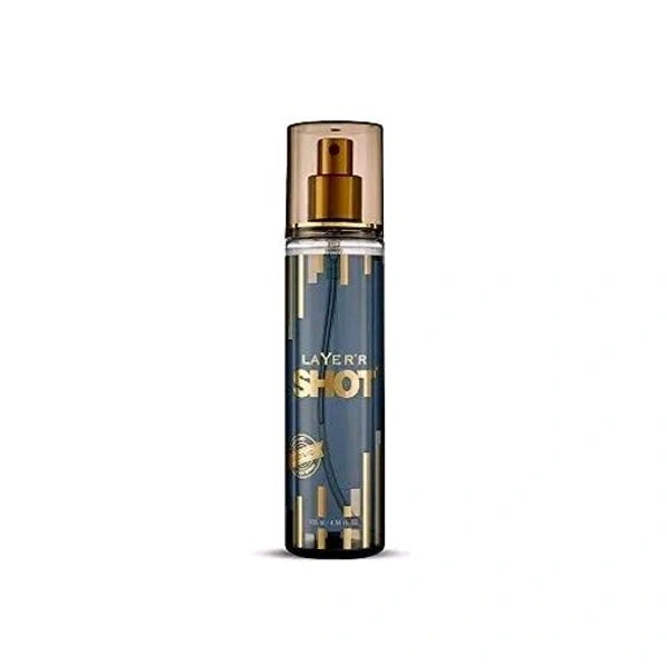 LAYER'R Wottagirl SHOT GOLD ICONIC 135ml Body Spray  -  For Men (135 ml)