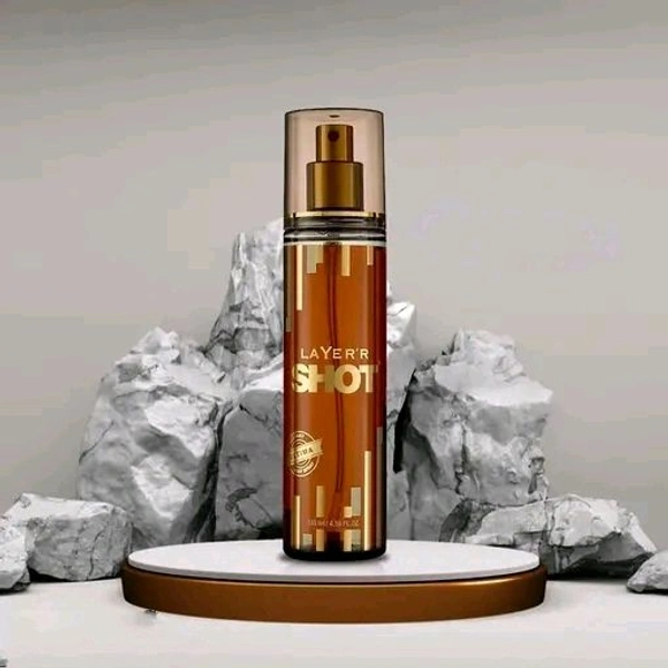 LAYER'R Wottagirl SHOT GOLD ULTIMA 135ml Body Spray  -  For Men (135 ml)