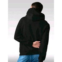 Hoodie fleece cotton to cotton sweatshirt - Black, L