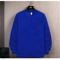 Men's Funky Print Pullovers Blue Sweatshirts - Blue, XL