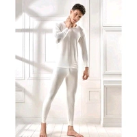 Men's Off White Finex Thermal Top - White, L