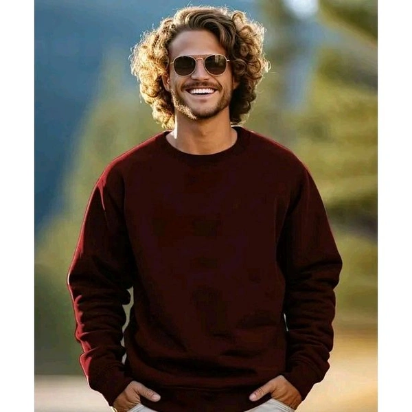 FastColors Comfy Modern Urband Ravishing Fashionista Round neck mens Maroon cotton lycra full printed Tshirt. - Maroon, XL