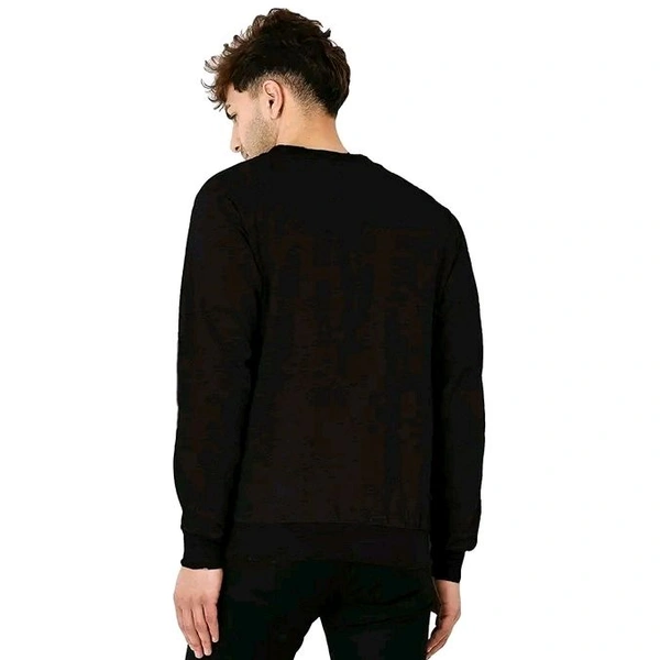 LEOTUDE Men's Regular Fit Bomber Jacket(Black Color)  - Black, L