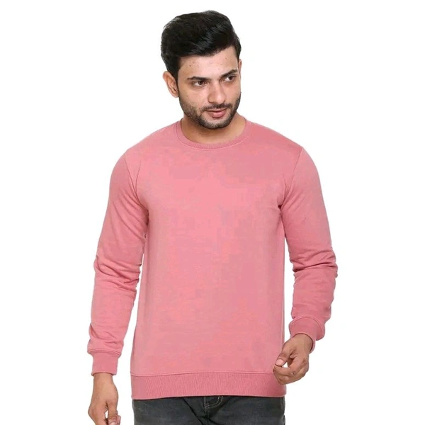 SHAUN Men Stylish Sweatshirt - Pink, L