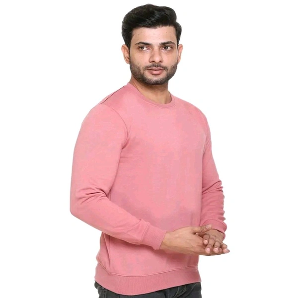 SHAUN Men Stylish Sweatshirt - Pink, L