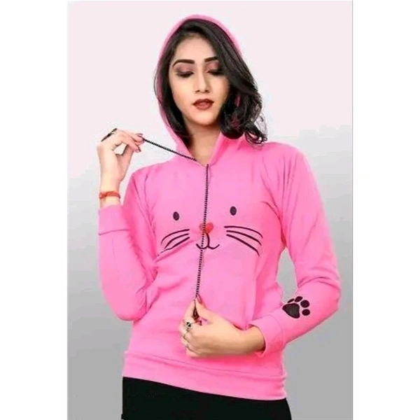 FABRIPPLE Women's Sweatshirts - Pink, M