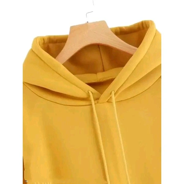 STI Women's Solid Yellow Sweatshirts - Yellow, XXL