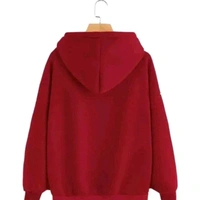 FABRIPPLE Women's Solid Maroon Sweatshirts - S, Maroon