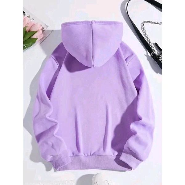 FABRIPPLE Women's Solid Lavendar Sweatshirts - Lavendar, S