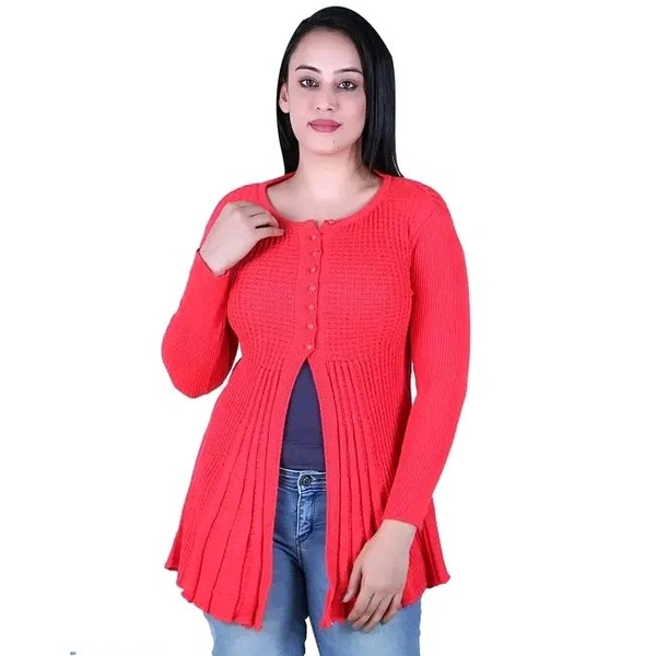 Ogarti Designer woollen Women's  Shrug - M, Pink