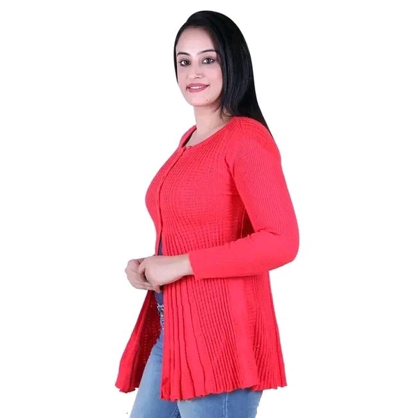 Ogarti Designer woollen Women's  Shrug - M, Pink