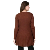 Ogarti Designer woollen Women's  Shrug - M, Brown