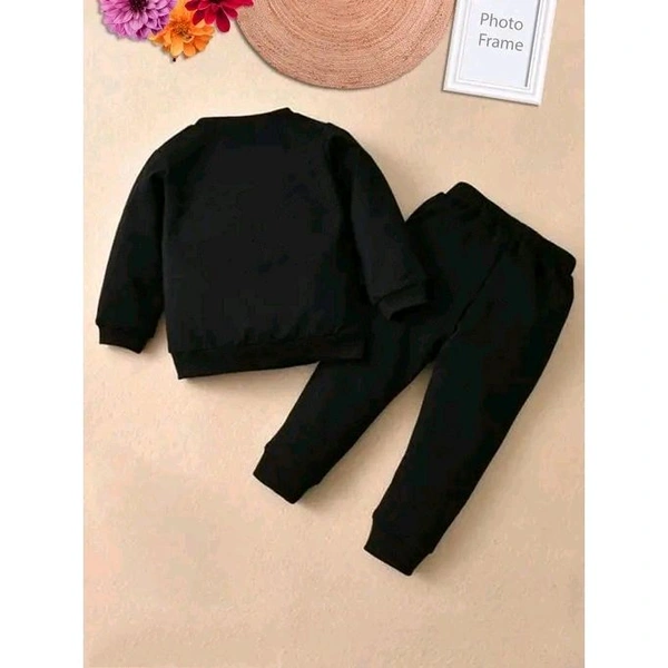 Kids Fullsleeve Top&Pant Set PF 1 - 6-9 Month, Black