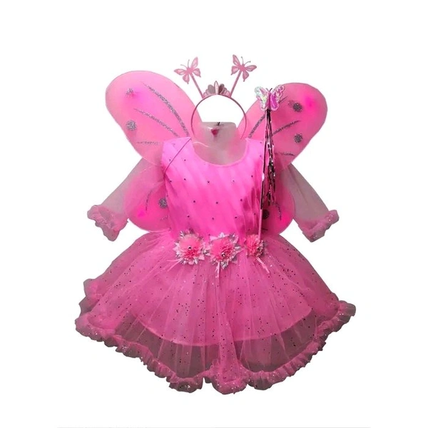 Kids Butterfly Costume Toddler Girl Dress, Pink - Pink, 18-24 Month
