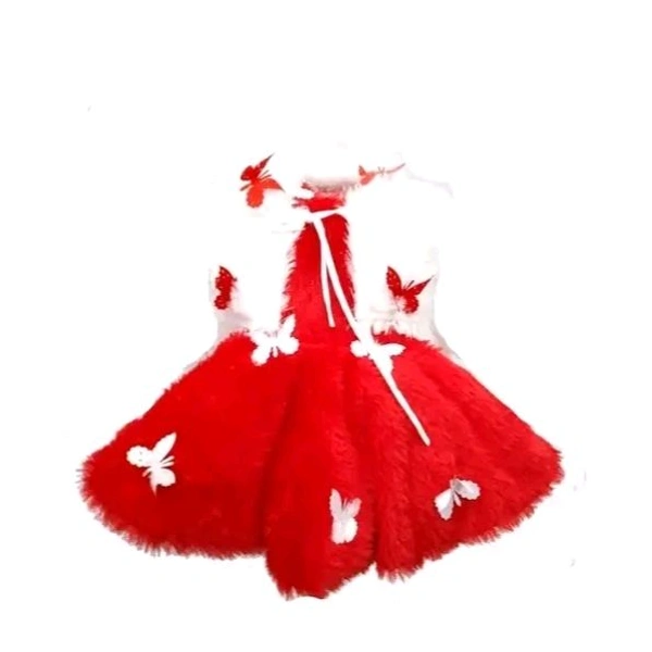 Pretty Fancy Girls Frocks & Dresses - 0-6 Month, Red