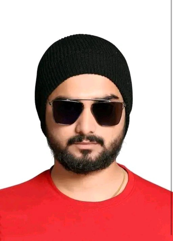 Pack of 1, Multicolour,Unisex Winter Beanie Fur Cap/Winter Woolen Cap for Men/Winter Beanie Woolen Hat