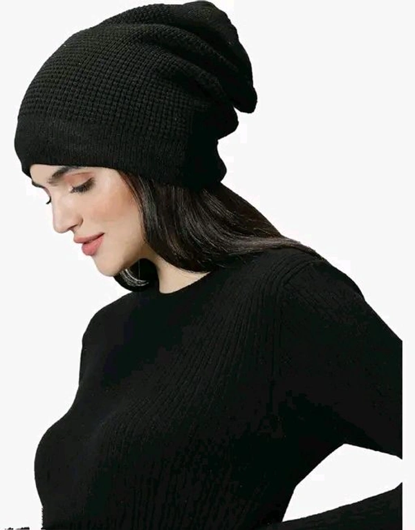 Pack of 1, Multicolour,Unisex Winter Beanie Fur Cap/Winter Woolen Cap for Men/Winter Beanie Woolen Hat