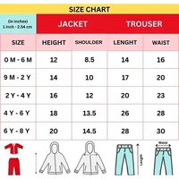 Santa Claus Costume Dress Kids Christmas Costume Complete Set of 4 - Jacket,Pant,Hat,Pouch-Red & White  - Red, 6-9 Month