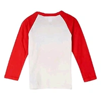 PrintEasy® Very Merry Christmas Printed Cotton Round Neck Long Sleeves Unisex Red and White Kids T-Shirt for Boys & Girls - Red, 7-8 Year