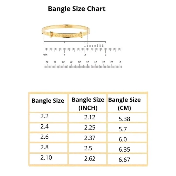 PREMIUM QUALITY MICROPLATED BANGLE - 2.6
