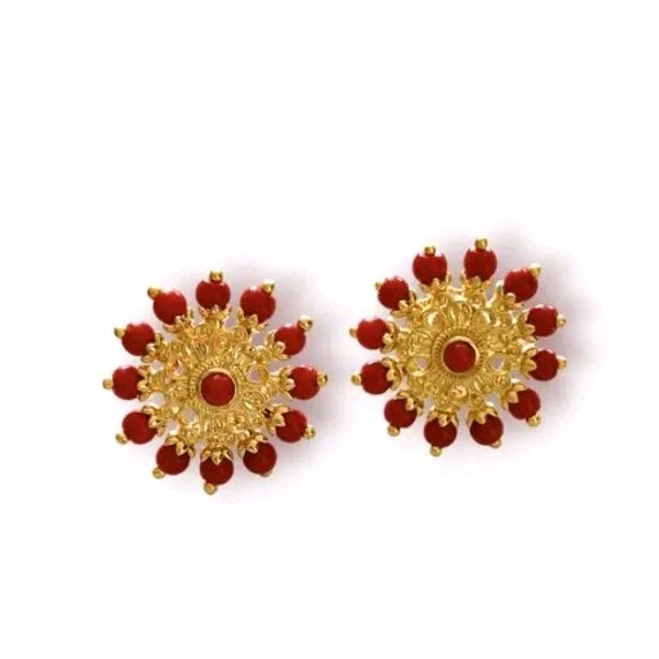 MAHIMA FASHIONS Gold plated avala Daily use stud/earrings.