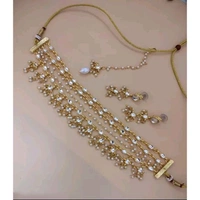 Multi-layered Pearl chokar Necklace