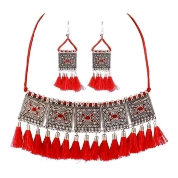 TET jewellery set combo for girls - Red
