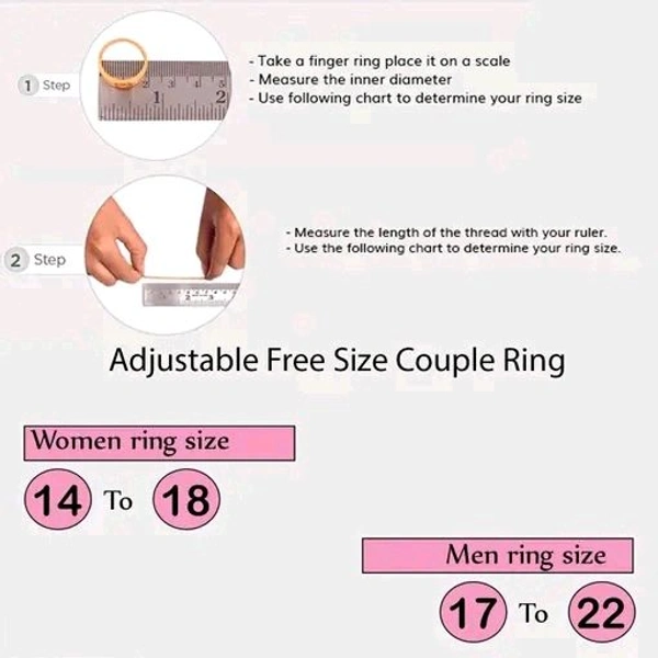 Paola Solitaire Adjustable Speical Couple Ring Set Diamond Stylish Wedding Engagement Valentine Gift Silver Plated Ring For Women And Men