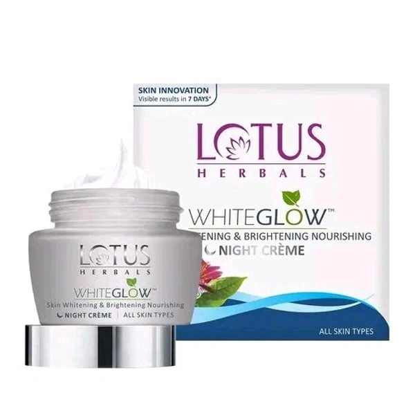 Lotus Whiteglow Skin Whitening & Brightening Nourishing Night Cream, 40g