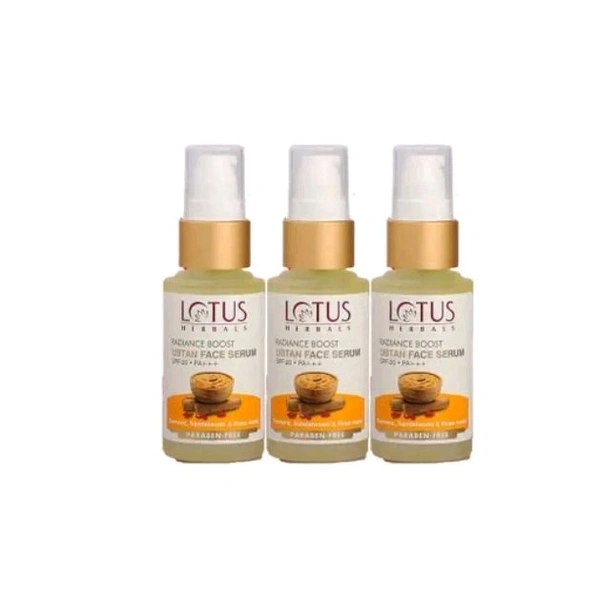 Lotus Herbals  Radiance Boost Ubtan Face Serum_30ml ( Pack of 3 )