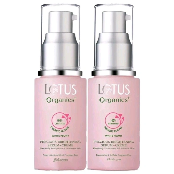 Lotus Organics + Precious Brightening Serum + Cream_30ml ( Pack of 2 )