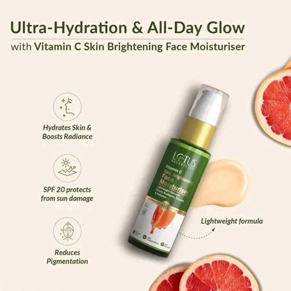 Skin Brightening Face Moisturiser | Vitamin C | SPF 20 | PA+++ | Sulphate, Silicon & Chemical Free Face Cream 