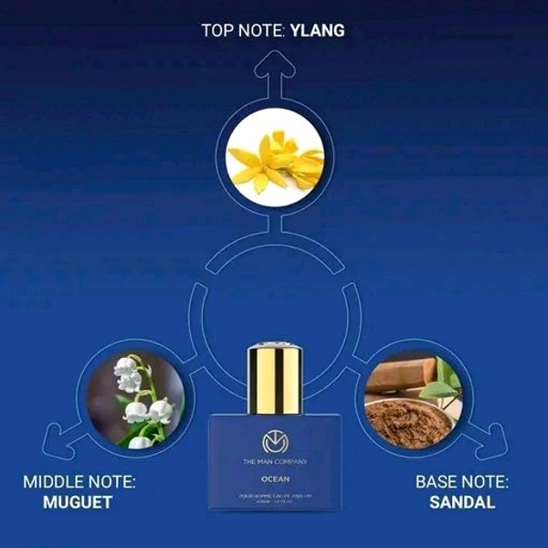 The Man Company Ocean EDP for Men – 30 ml | No Gas Perfume | Long Lasting Fragrance | Perfume for Men