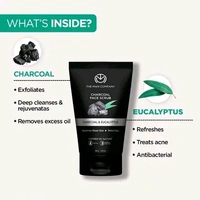 The Man Company Charcoal Face Scrub For Exfoliation, Anti-Acne & Pimples, Blackhead Removal (100 Gm) | Made in India