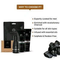 The Man Company De Tan Charcoal Facial Kit for Men