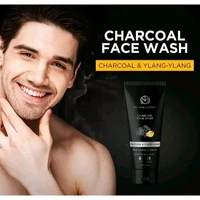 The Man Company Face Cleanser Kit (Charcoal Peel Off+ Charcoal face wash + Charcoal Scrub) Pack of 3 | Made in India