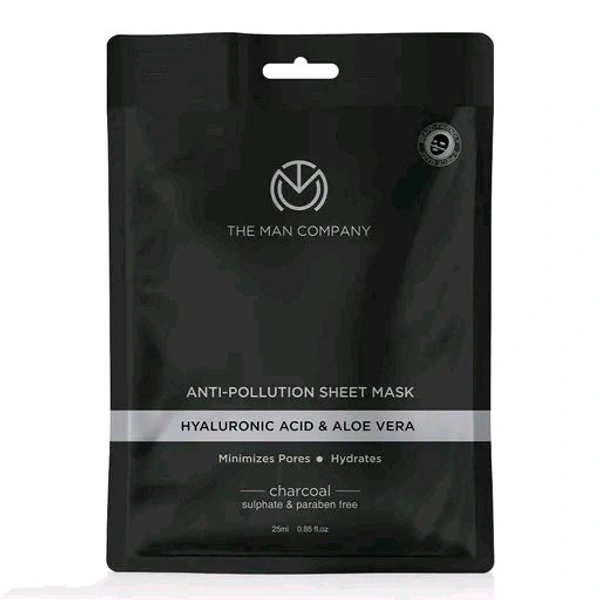 The Man Company Bright and Fresh (Charcoal Sheet Mask (25 ml), Skin Brightening Cream (50 gm) and Charcoal Face wash (100 ml) Made in India