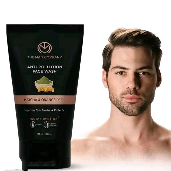The Man Company Anti-Pollution Face Wash - 100ml | Removes Dirt & Impurities | Fights Blackheads, Whiteheads, Dark Spots, Acne & Pimples