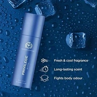 Privilege Active Deodorant for Men - 150ml | Premium Long-Lasting Body Spray for Men | Everyday Day Use Body Deodorant Spray