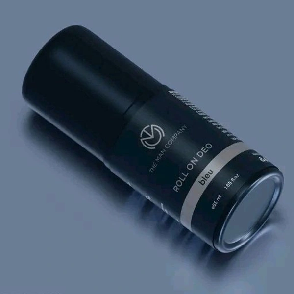 The Man Company Bleu Roll on Deo - 55ML | Long-Lasting Fragrance with 24 Hour Freshness | Prevents Body Odour | Underarm Roll On Perfume for Men