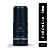 The Man Company Bleu Roll on Deo - 55ML | Long-Lasting Fragrance with 24 Hour Freshness | Prevents Body Odour | Underarm Roll On Perfume for Men