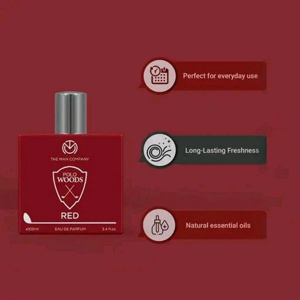 The Man Company EDP For Men 100ml – Polo Red | Premium Perfume| Long-lasting Fragrance | Perfect For Men 