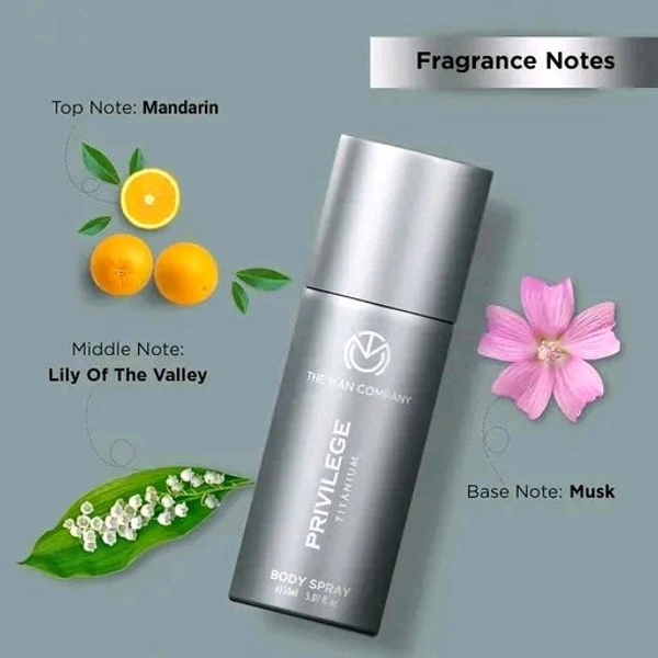 The Man Company Privilege Titanium Deodorant Combo for Men, Pack of 2 X 150ml
