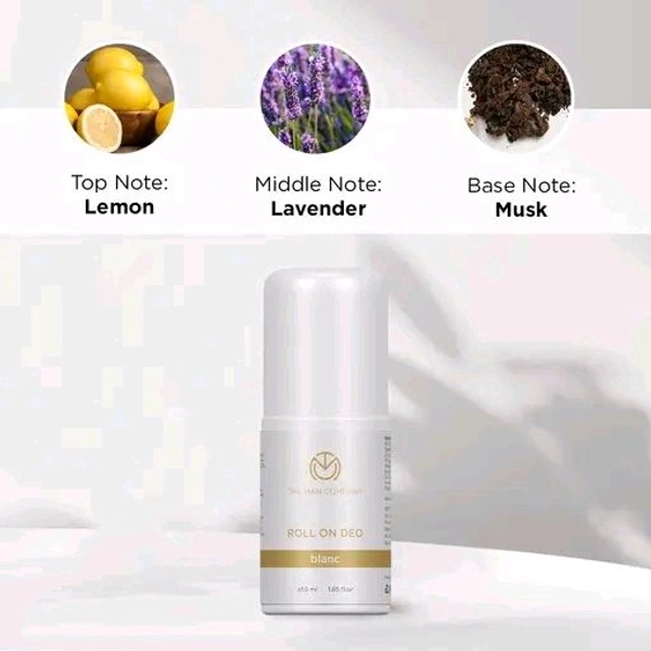 The Man Company Deodorant Roll on Combo Set for Men - Blanc, 55ml X 2 |