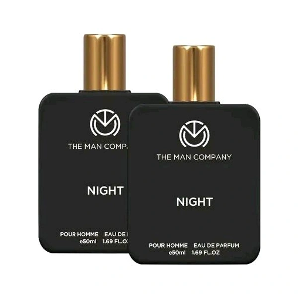 The Man Company Night Perfume for Men - 50ml, Pack of 2 | Premium Long-Lasting Fragrance Eau de Parfum