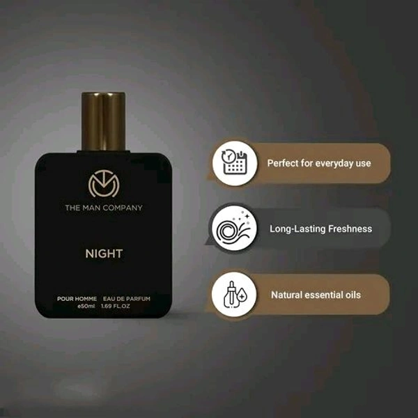 The Man Company Night Perfume for Men - 50ml, Pack of 2 | Premium Long-Lasting Fragrance Eau de Parfum