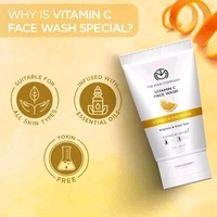 The Man Company Skin Brightening Vitamin C Face Wash - 2 x 100ml | Oil-Free Look & Instant Glow | Evens Skin Tone