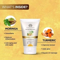 The Man Company De Tan Face Wash for Men with Turmeric & Moringa - 2 x 75ml | Tan Removal, Oil Control & Anti-Pollution Face Wash