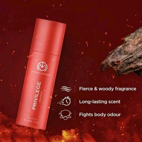 The Man Company Privilege Intense Perfume Body Spray For Men (150ml X 3 ) Long-Lasting Deodorant Spray